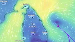 ஆழ்ந்த காற்றழுத்தத் தாழ்வு மண்டலம்: நாளை மாலை இலங்கையைக் கடக்கும்!